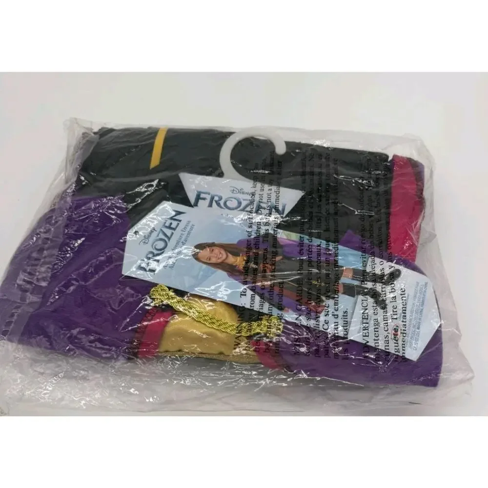 Disney Frozen Anna Travel Dress Girls Costume Size (4-6X) NEW